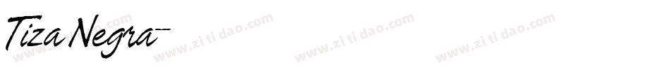 Tiza Negra字体转换